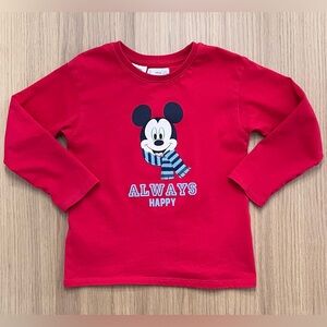 Mango, Kids Always Happy Mickey Mouse long sleeve t-shirt, size 4/5